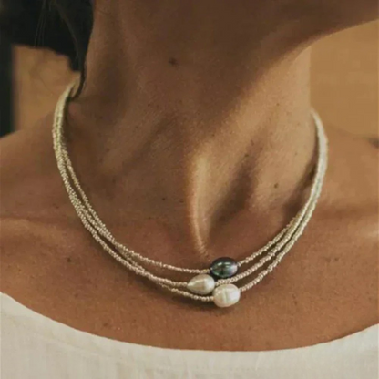 Zara™ | Collier vintage en perles d'eau douce