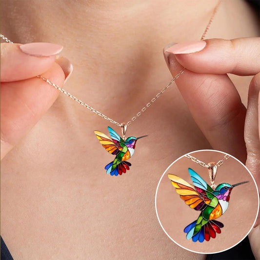 Aurea™ | Magnifique collier au motif colibri