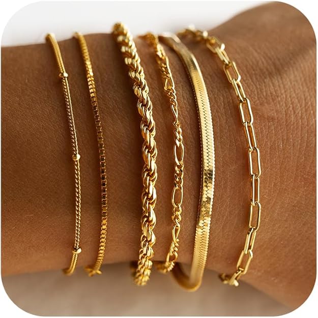 Vernetta™ | Ensemble de bracelets en or