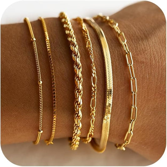 Vernetta™ | Ensemble de bracelets en or