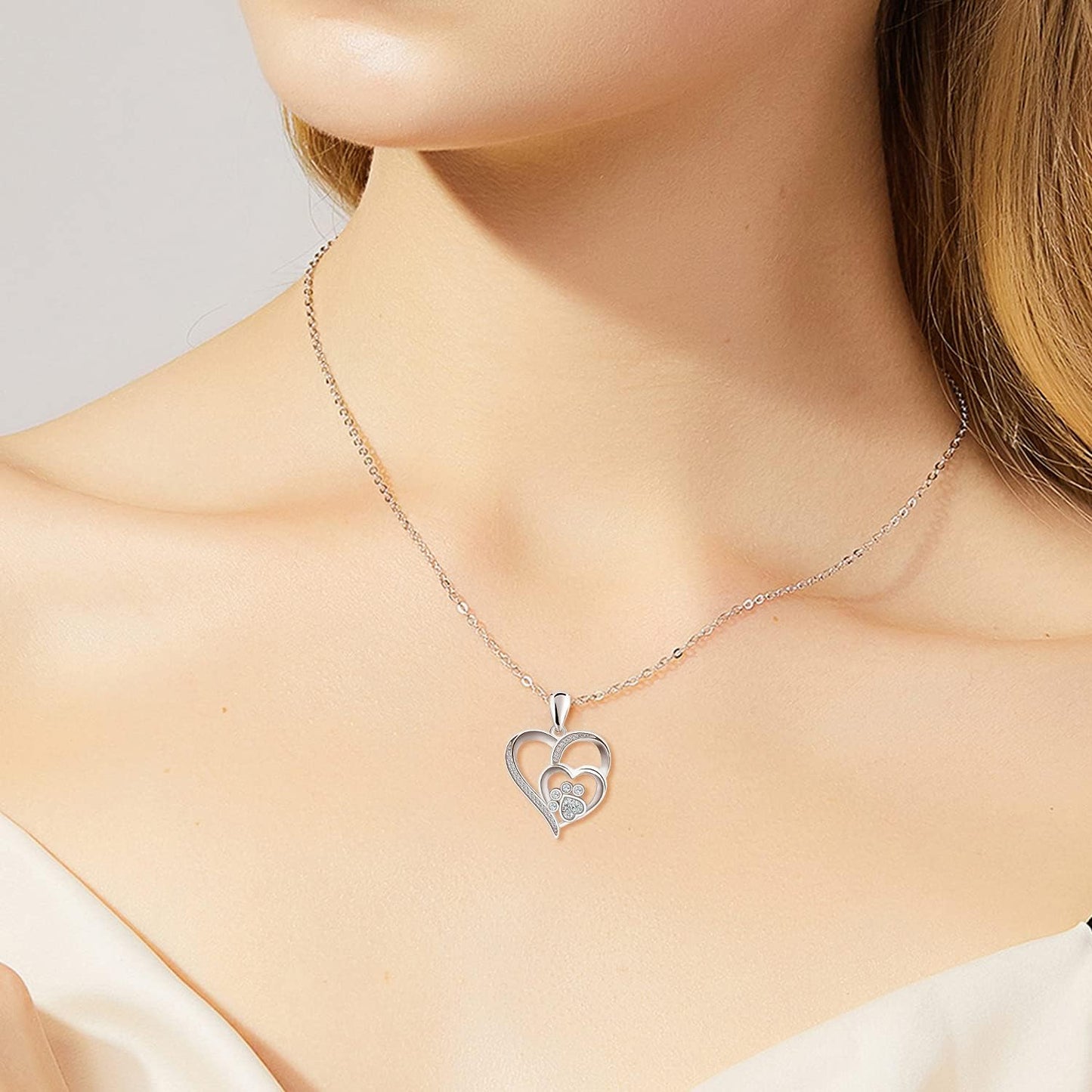 Inolt™ | Collier Paw & Heart en argent
