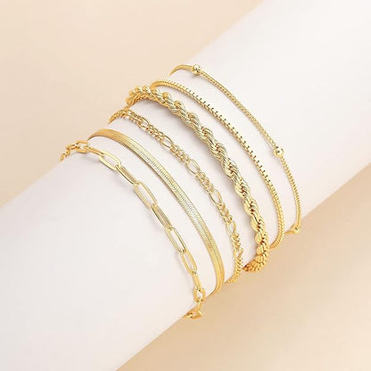 Vernetta™ | Ensemble de bracelets en or