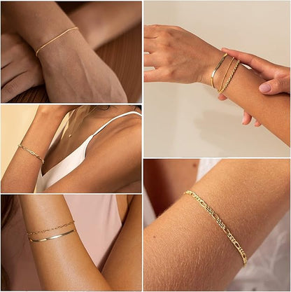 Vernetta™ | Ensemble de bracelets en or