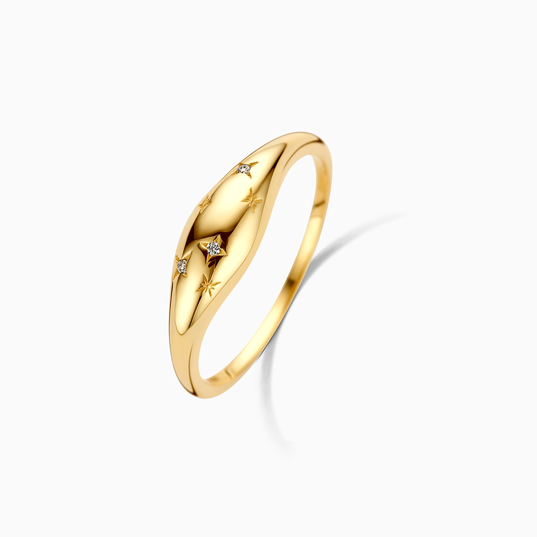 Dôme™ | Bague en diamant or