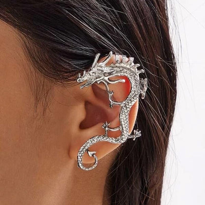 Charm™ | Boucles d'oreilles Dragon d'argent