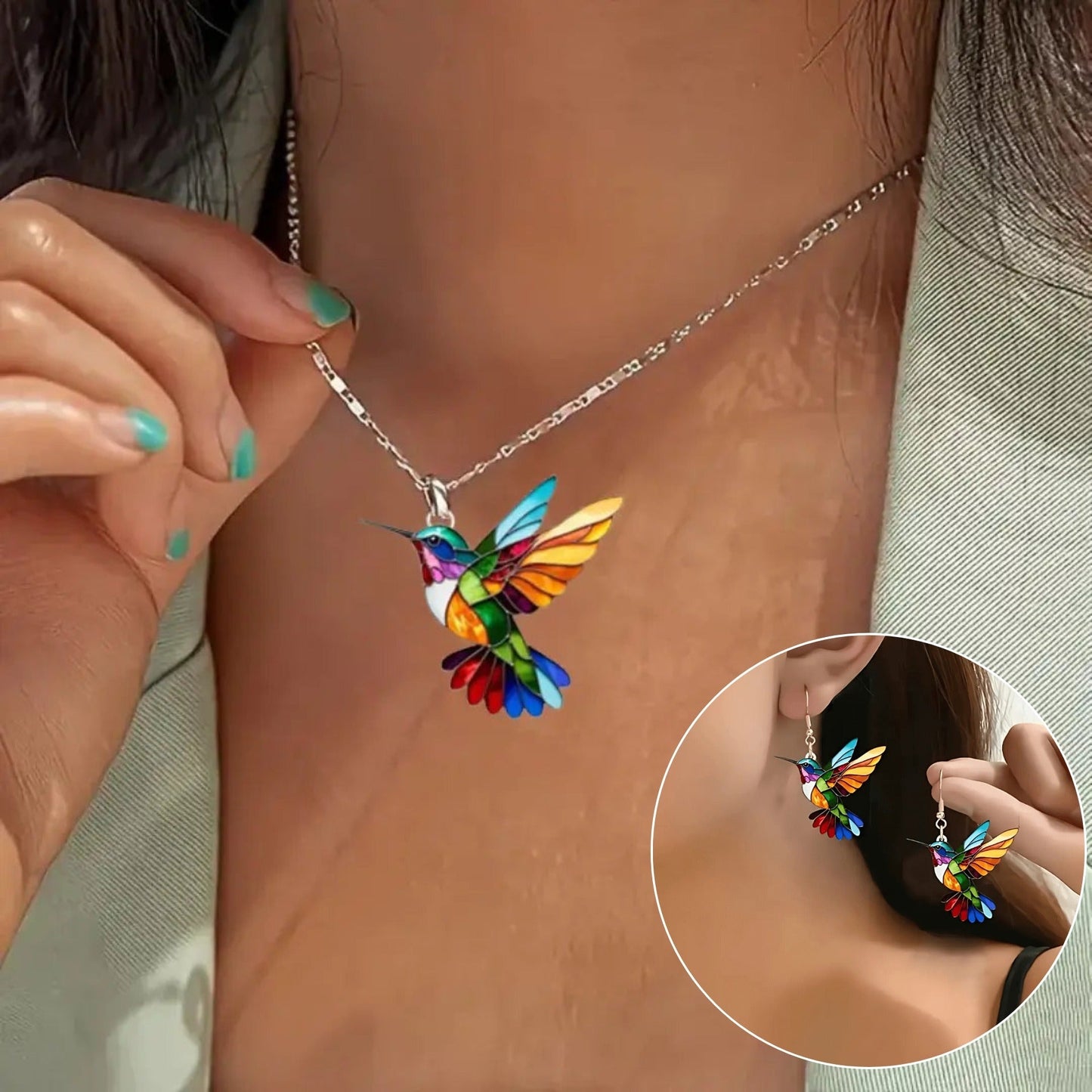 Aurea™ | Magnifique collier au motif colibri