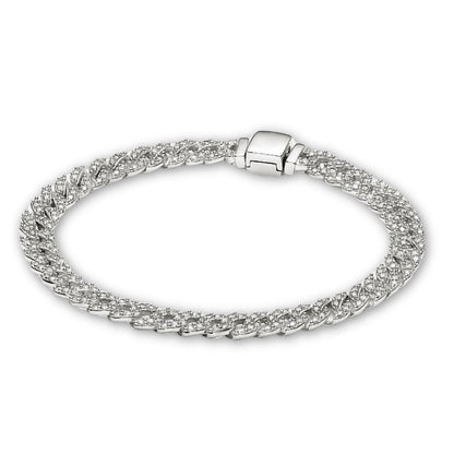 Cubo™ | Bracelet cubain en moissanite dorée