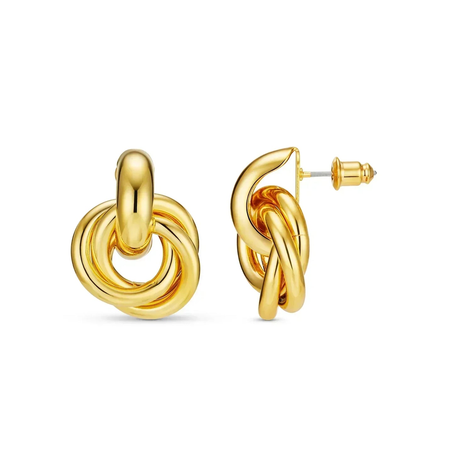 Interlock™ | Boucles d'oreilles fantaisie en or