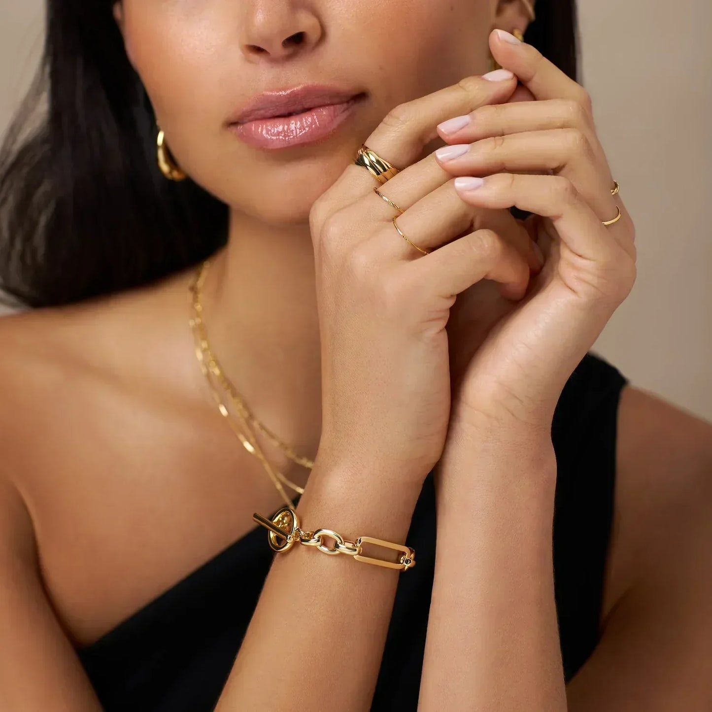Link™ | Bracelet T-Bar en Or
