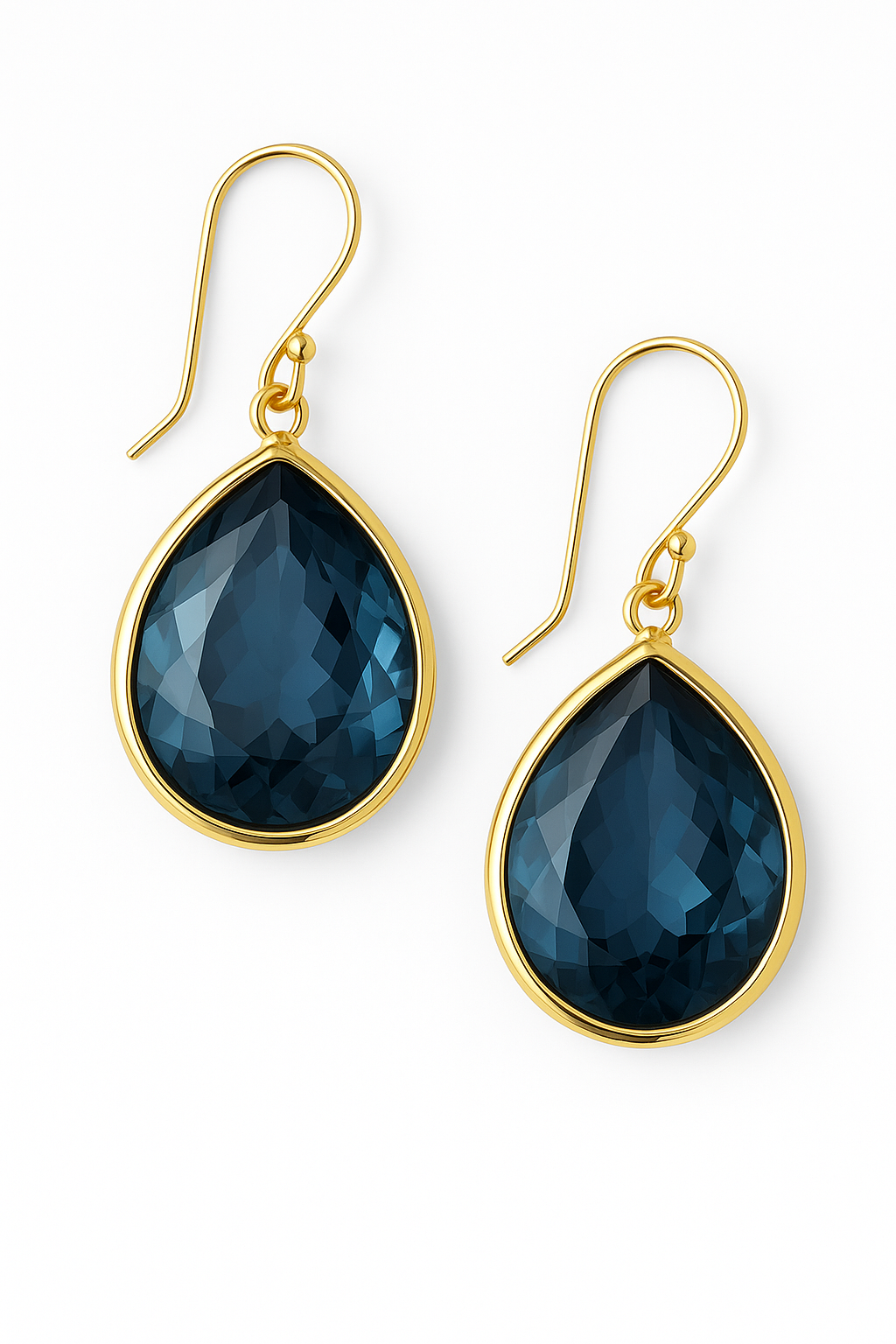 Sophie™ | Boucles d'oreilles pendantes en cristal bleu vintage