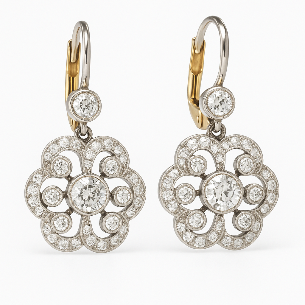 Mandala™ | Boucles d'oreilles vintage en cristal pour femmes