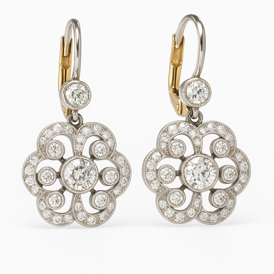 Mandala™ | Boucles d'oreilles vintage en cristal pour femmes