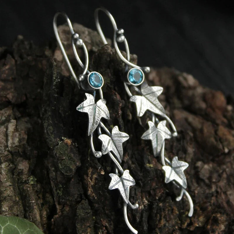 Elfina™ | Boucles d'oreilles en cristal bleu