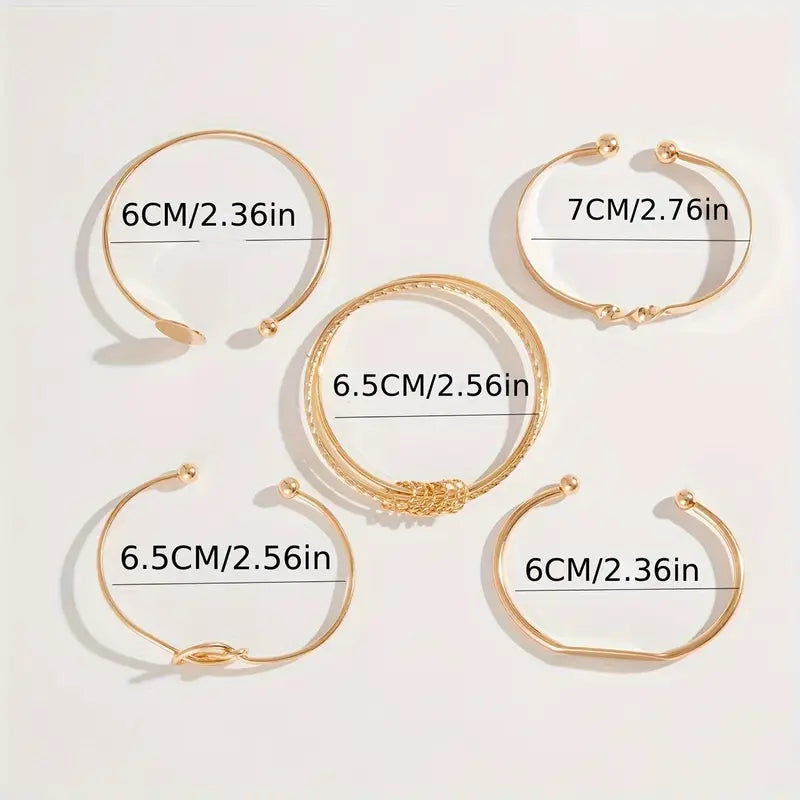 Knotted™ | Ensemble de bracelets Gold Elegance