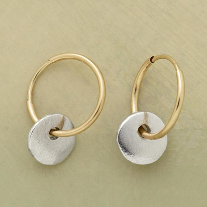 Gilded™ | Boucles d'oreilles créoles plaquées or et boucles d'oreilles en argent pour femmes