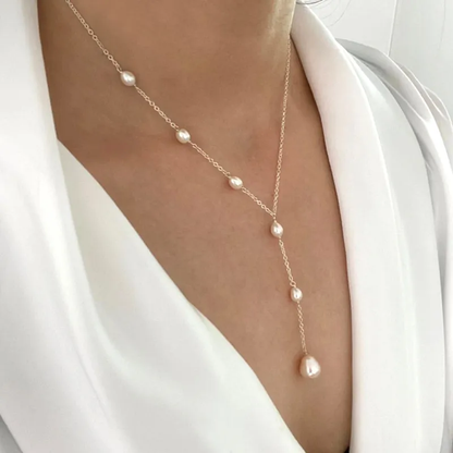 Evelina™ | Collier vintage à perles suspendues pour femme