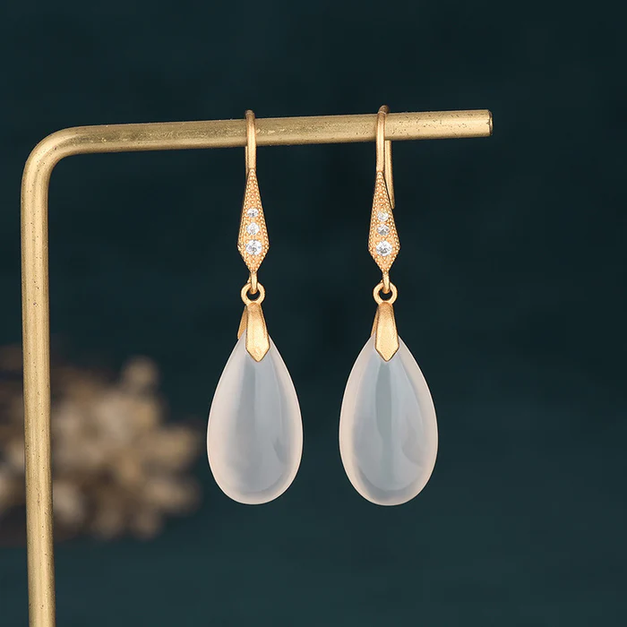 Avery™ | Boucles d'oreilles Pierre de lune rayonnante