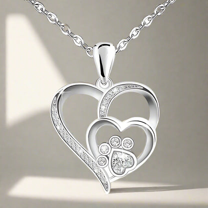 Inolt™ | Collier Paw & Heart en argent