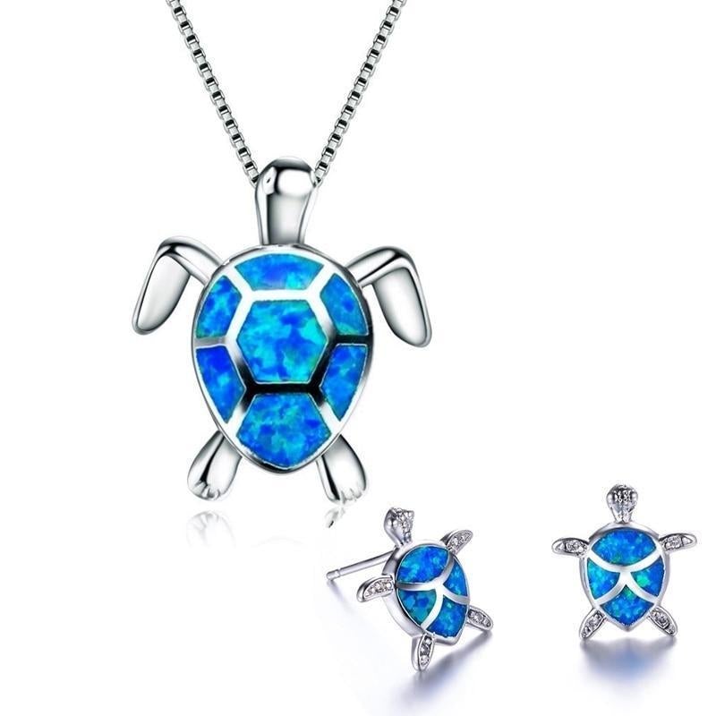 OpalWave™ | Ensemble de bijoux tortue de mer