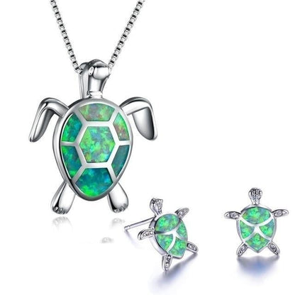 OpalWave™ | Ensemble de bijoux tortue de mer