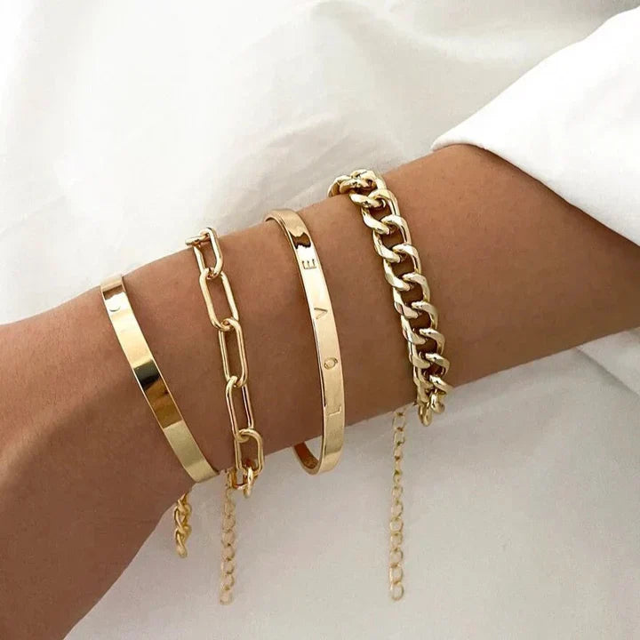 Elan™ | Ensemble de bracelets en or